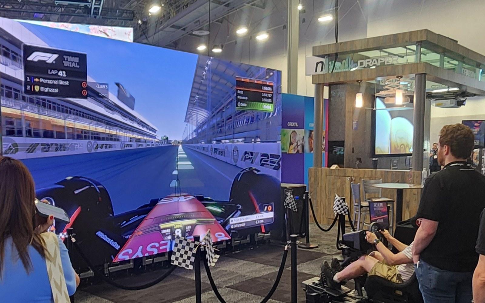 Racing Simulator Wall for events and trade shows