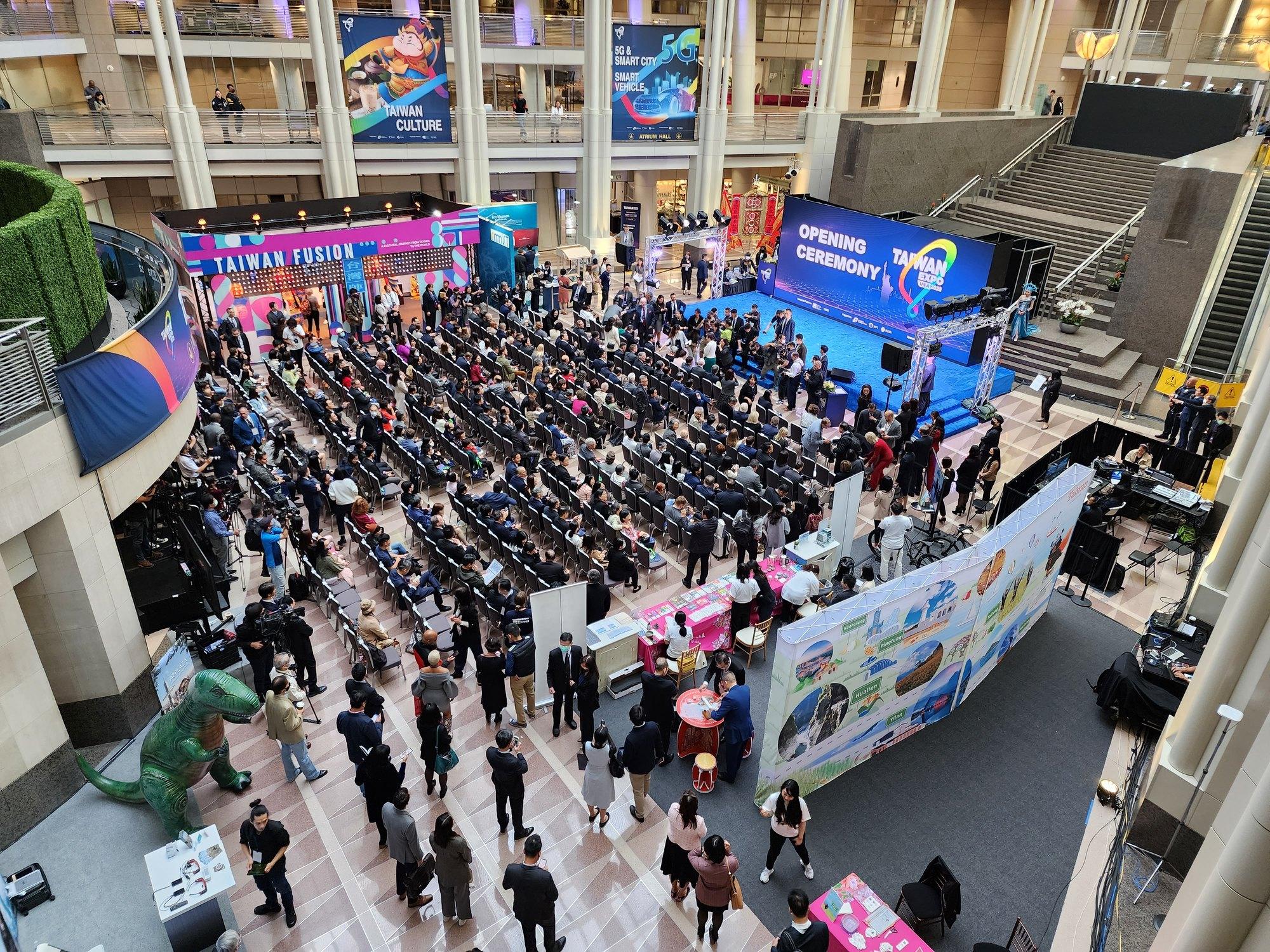 TLL LED wall lit on a show floor